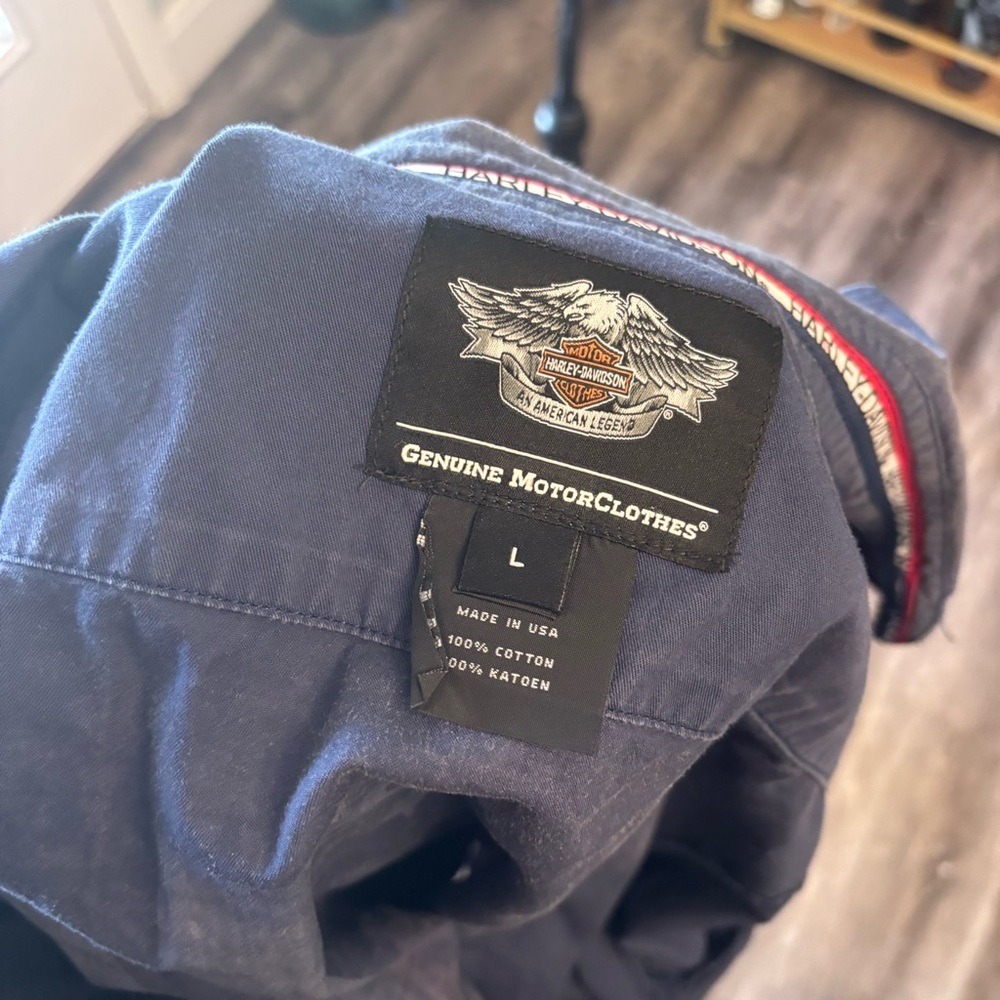 Harley Davidson Button Down Work Shirt - image 2
